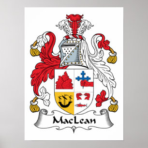 MacLean familjvapensköld Poster
