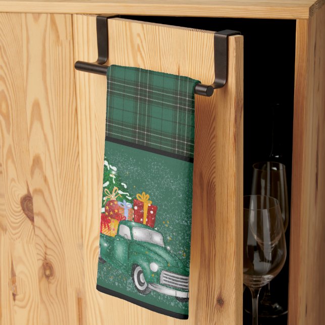 MacLean Hunting Ancient Original Tartan-jul Kökshandduk (Thirds Fold)