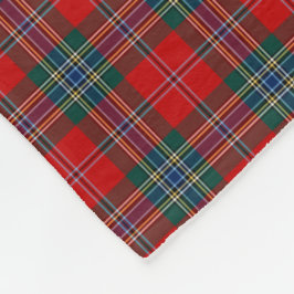 MacLean Klan Red, Grönt och Blue Tartan Fleecefilt
