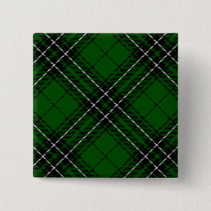 MacLean Tartan Grönt och Black Play Knapp