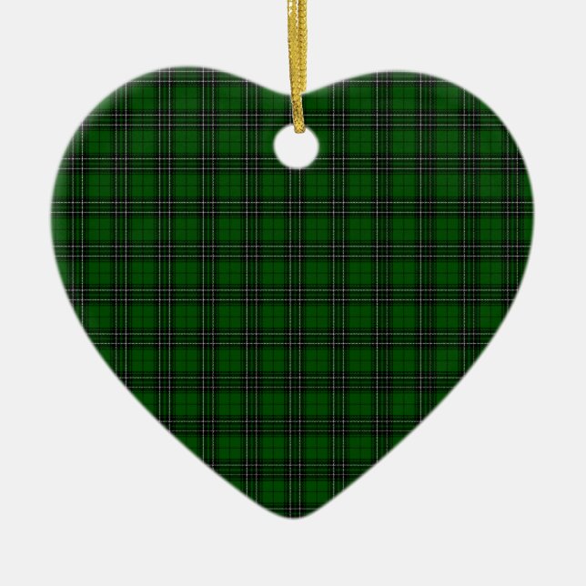 MacLean Tartan Julgransprydnad Keramik (Framsidan)