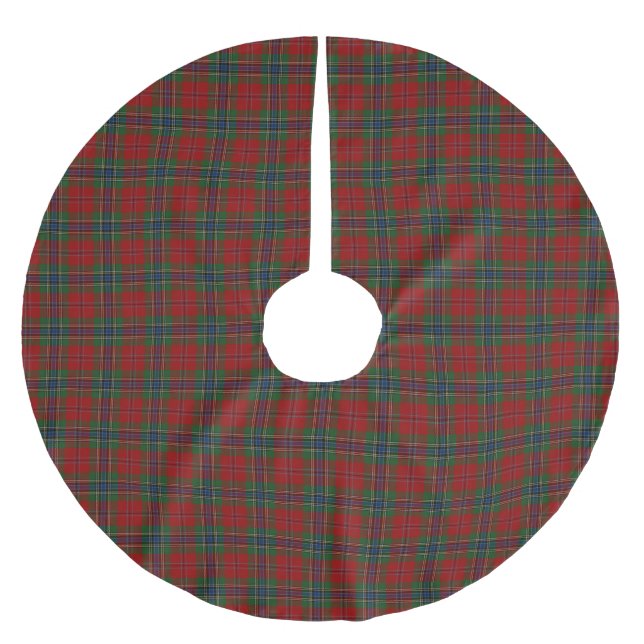 Maclean Tartan Scottish Modern MacLean of Duart Julgransmatta Borstad Polyester (Framsidan)