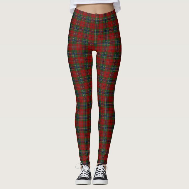 Maclean Tartan Scottish Modern MacLean of Duart Leggings (Framsida)