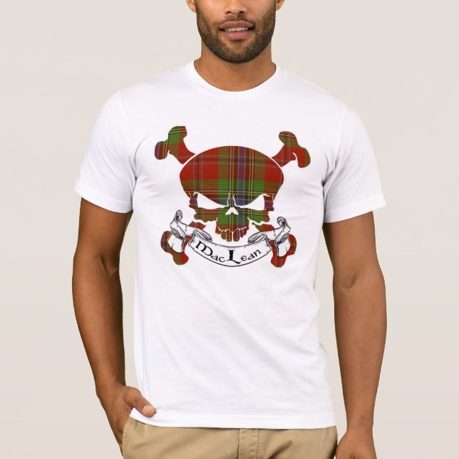 MacLean Tartan Skull Tee (Framsida)