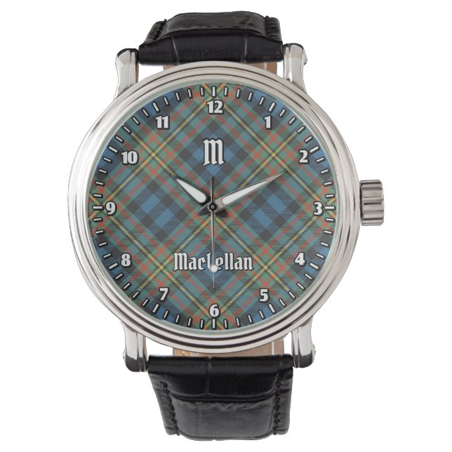 MacLellan Clan Uråldriga Tartan Armbandsur (Framsida)