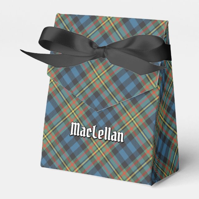 MacLellan Clan Uråldriga Tartan Presentaskar (Framsidan Sidan)