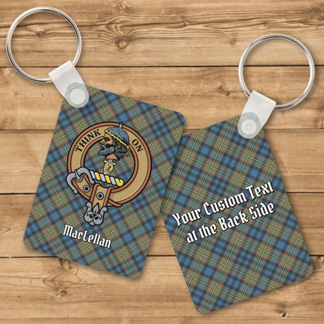 MacLellan Clan-vapen över gammal tartan Nyckelring (Skapare uppladdad)