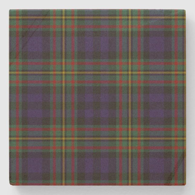 MacLellan Klan Tartan Play Stone Underlägg Sten (Framsidan)