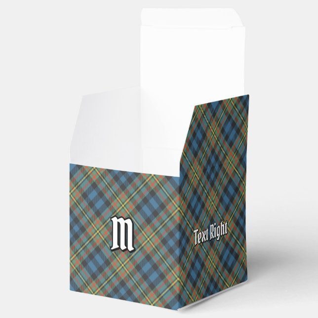 MacLellan-klanens antika tartan Presentaskar (Öppnad)