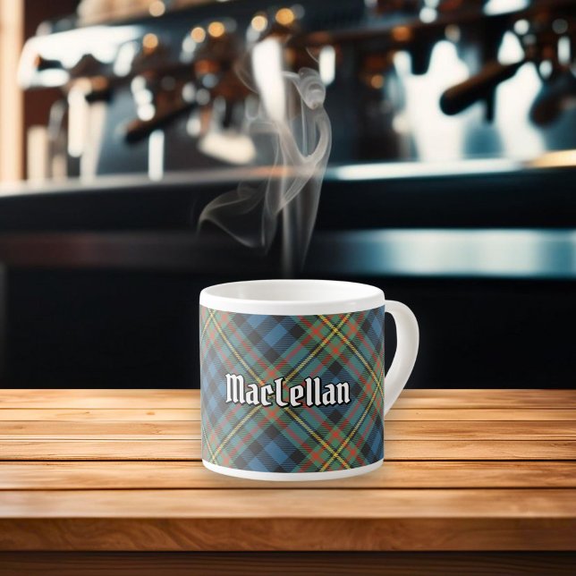 MacLellan-klanens urgamla tartan Espressomugg (Skapare uppladdad)