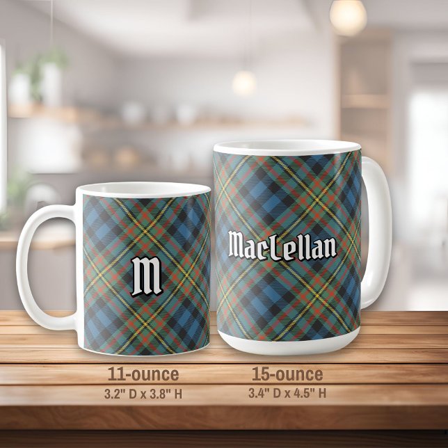 MacLellan-klanens urgamla tartan Kaffemugg (Skapare uppladdad)