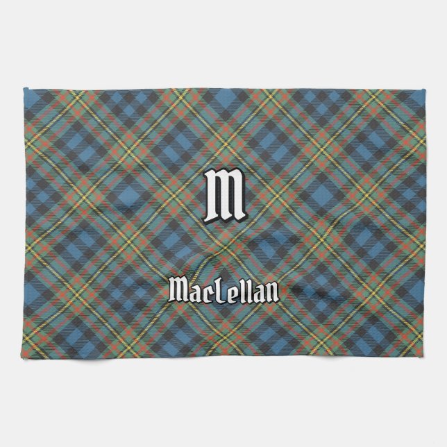 MacLellan-klanens urgamla tartan Kökshandduk (Horisontell)