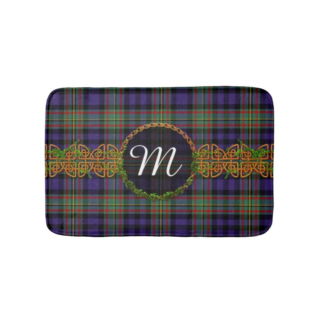 MacLellan Tartan och Monogram Badrumsmatta (Framsidan)