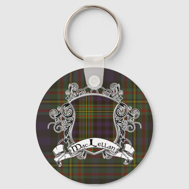 MacLellan Tartan Shield Nyckelring (Framsida)