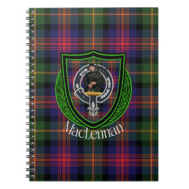 MacLennan Scottish Clan Tartan & Crest Anteckningsbok