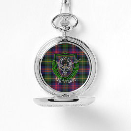 MacLennan Scottish Clan Tartan & Crest Armbandsur