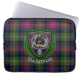 MacLennan Scottish Clan Tartan & Crest Laptop Fodral