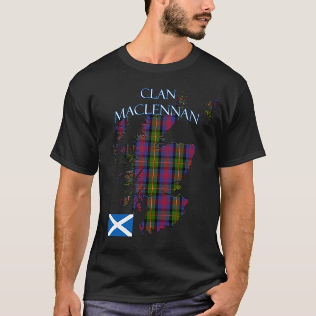 MacLennan Scottish Klan Tartan Scotland T Shirt (Framsida)