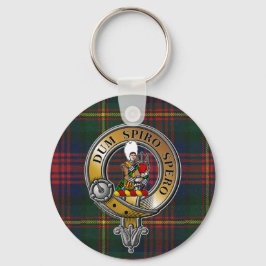 MacLennan Tartan & Badge Nyckelring