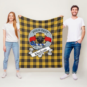 MacLeod av Lewis Uråldrigt klanmärke Tartan rutmön Fleecefilt
