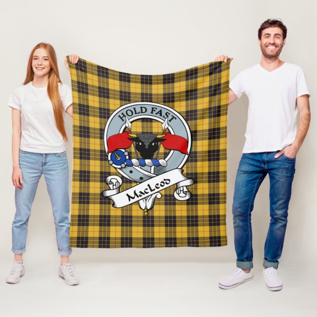 MacLeod av Lewis Uråldrigt klanmärke Tartan rutmön Fleecefilt (På plats)