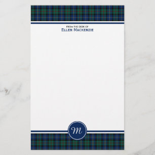 MacLeod av monogramen för Skye klanTartan Brevpapper