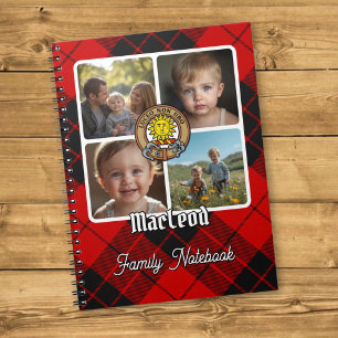 MacLeod av Raasay familjefotokollage Anteckningsbok