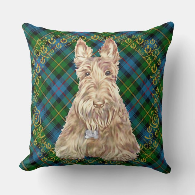 MacLeod av Skye Tartan Scottie Kudde (Framsida)