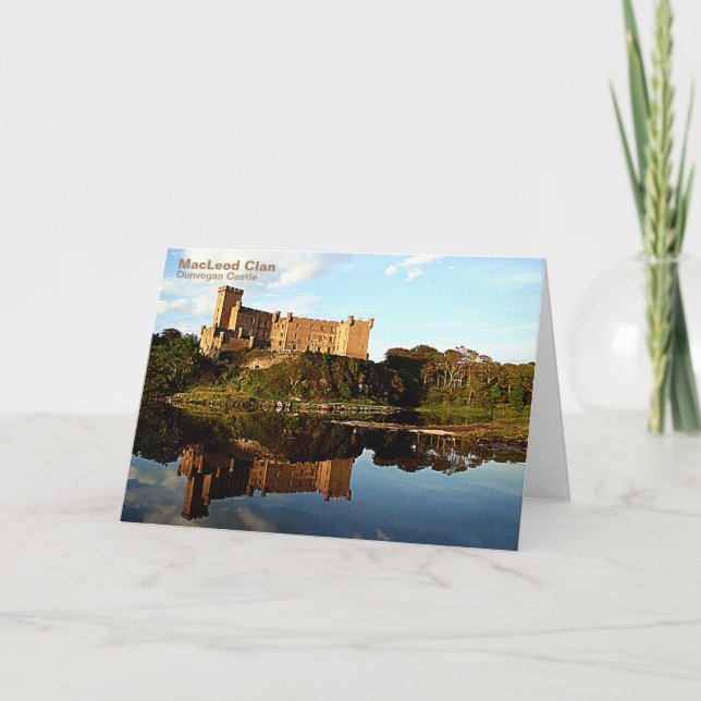 MacLeod Dunvegan Returadress Note Card Anteckningskort (Framsida)