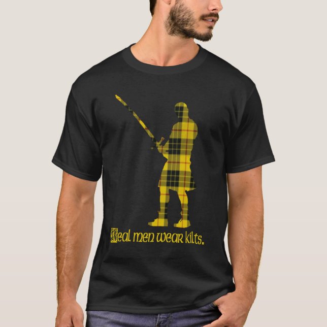 MacLeod för verkliga manarbäraKilts skotsk Tartan Tee (Framsida)