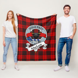 MacLeod från Raasay klanmärke tartanrutig plaid Fleecefilt