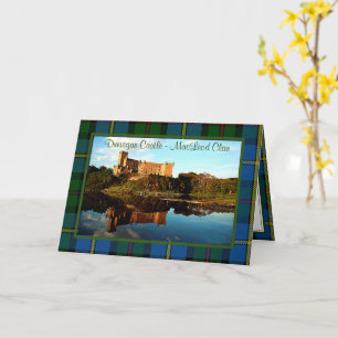 MacLeod Klan Dunvegan Castle Foled Greeting Card Kort