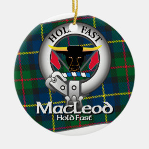 MacLeod klan Julgransprydnad Keramik