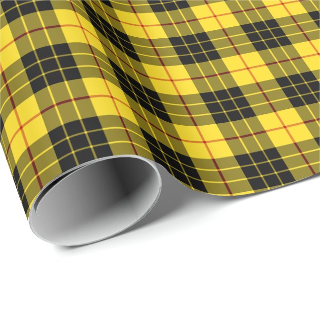MacLeod Klan Tartan Presentpapper (Rullad Hörn)
