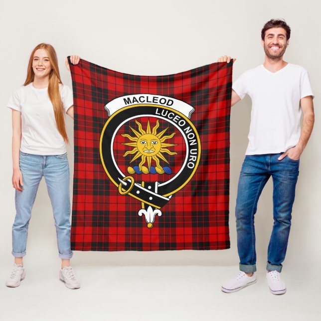 MacLeod-klanen Lewis från Raasay Tartan Rutig Möns Fleecefilt (På plats)