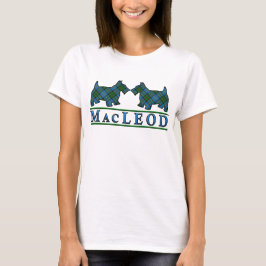 MacLeod klanrutiga skotskterrier T Shirt