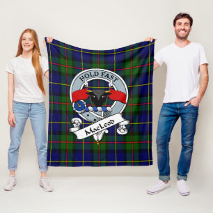 MacLeod of Harris Modern Klan Badge Tartan Play Fleecefilt