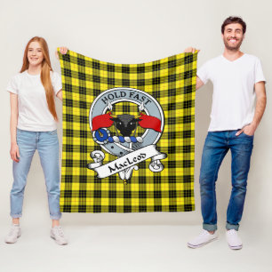MacLeod of Lewis Modern Klan Badge Tartan Play Fleecefilt