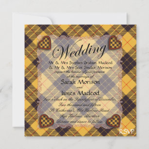 Macleod of Lewis & Ramsay Scottish tartan - Play Inbjudningar