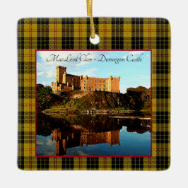 MacLeod Scottish Klan Castle Tartan Julafton Julgransprydnad Keramik