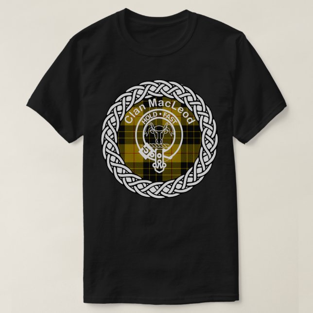 MacLeod Scottish Klan-efternamn efternamn tartan c T Shirt (Design framsida)