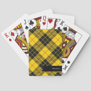 MacLeod Scottish Klan Tartan Plaid Mönster Casinokort