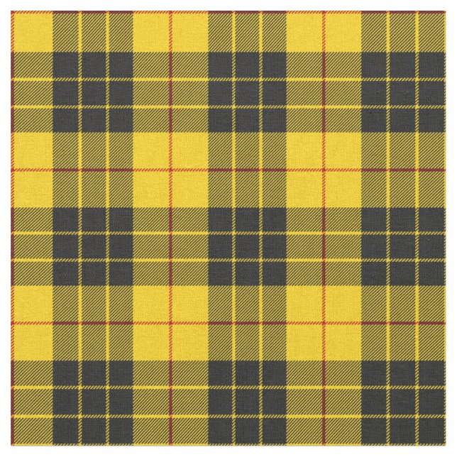 MacLeod Scottish Klan Tartan Plaid Mönster Tyg (Närbild)