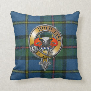 MacLeod Tartan & Badge Kudde