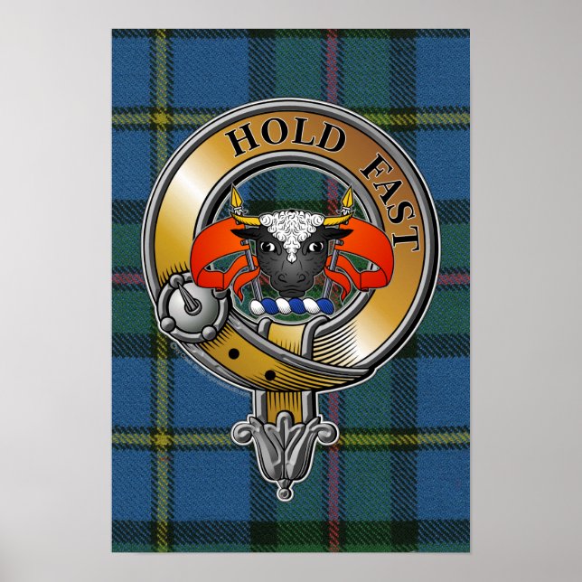 MacLeod Tartan & Badge Poster (Framsidan)