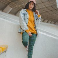 MacLeod Tartan Blå Grön 