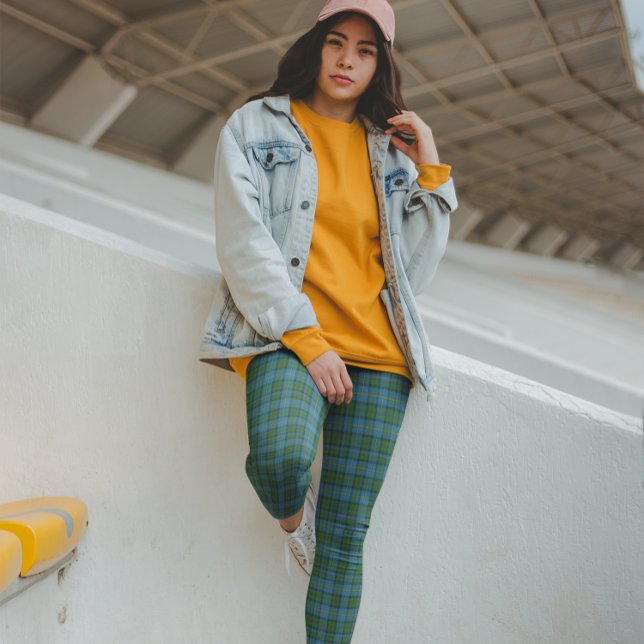 MacLeod Tartan Blue-Grönt Leggings (Skapare uppladdad)