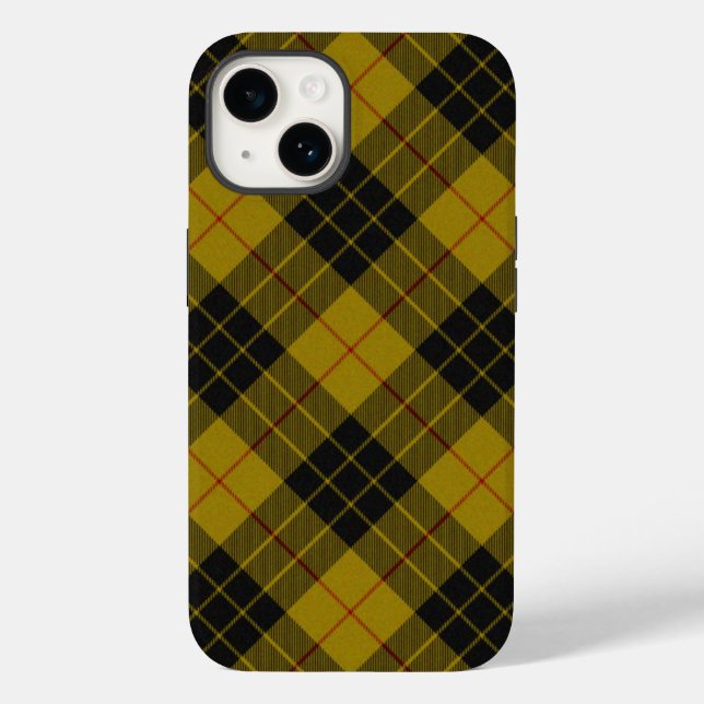 MacLeod tartan gul svart rutig (Baksida)