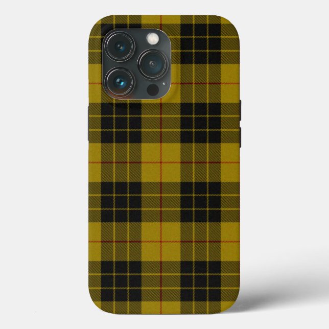 MacLeod tartan gult svart plaid (Baksida )
