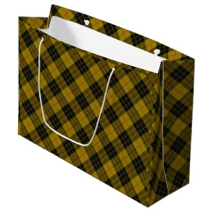 MacLeod tartan gult svart plaid